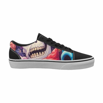 WOMEN'S Ice Cream Monsters  Lace-Up Canvas Vibrant Chaos Sneakers