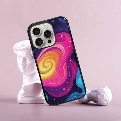 iPhone 16 Pro Case — Love Wins Galaxy Seamless Pattern Vibrant, Custom Printed Phone Case