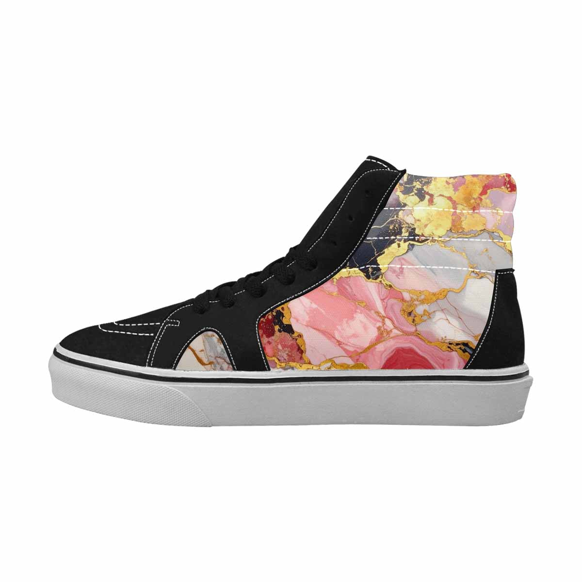 MEN'S Marble Vein High Top Canvas Aesthetic Shoes