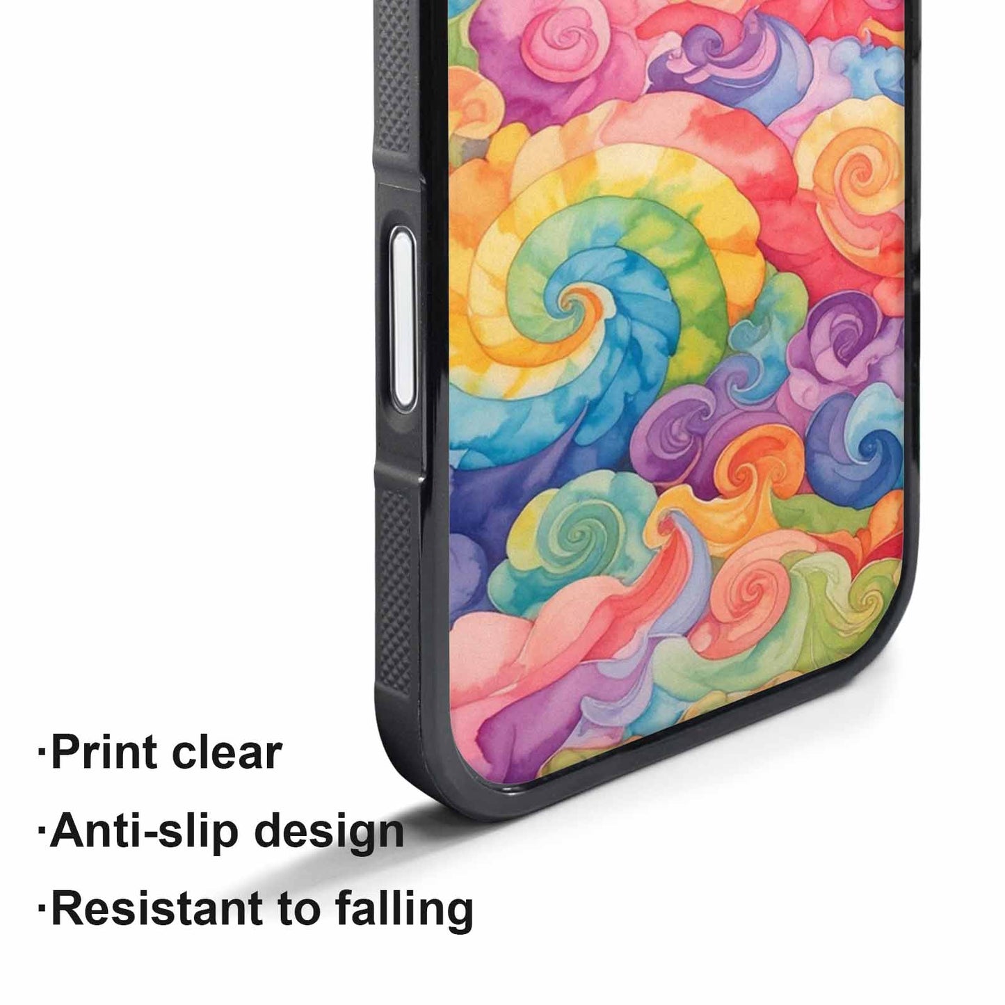 iPhone 17 Pro Case — Tie Dye Swirls Tie Dye Tie, Custom Designed Case Cover