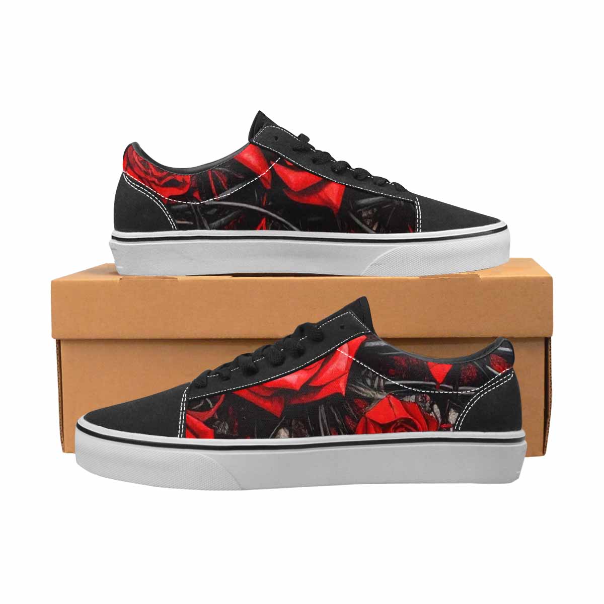 WOMEN'S Barbed Wire Coil Lace-Up Canvas Dark Academia Sneakers