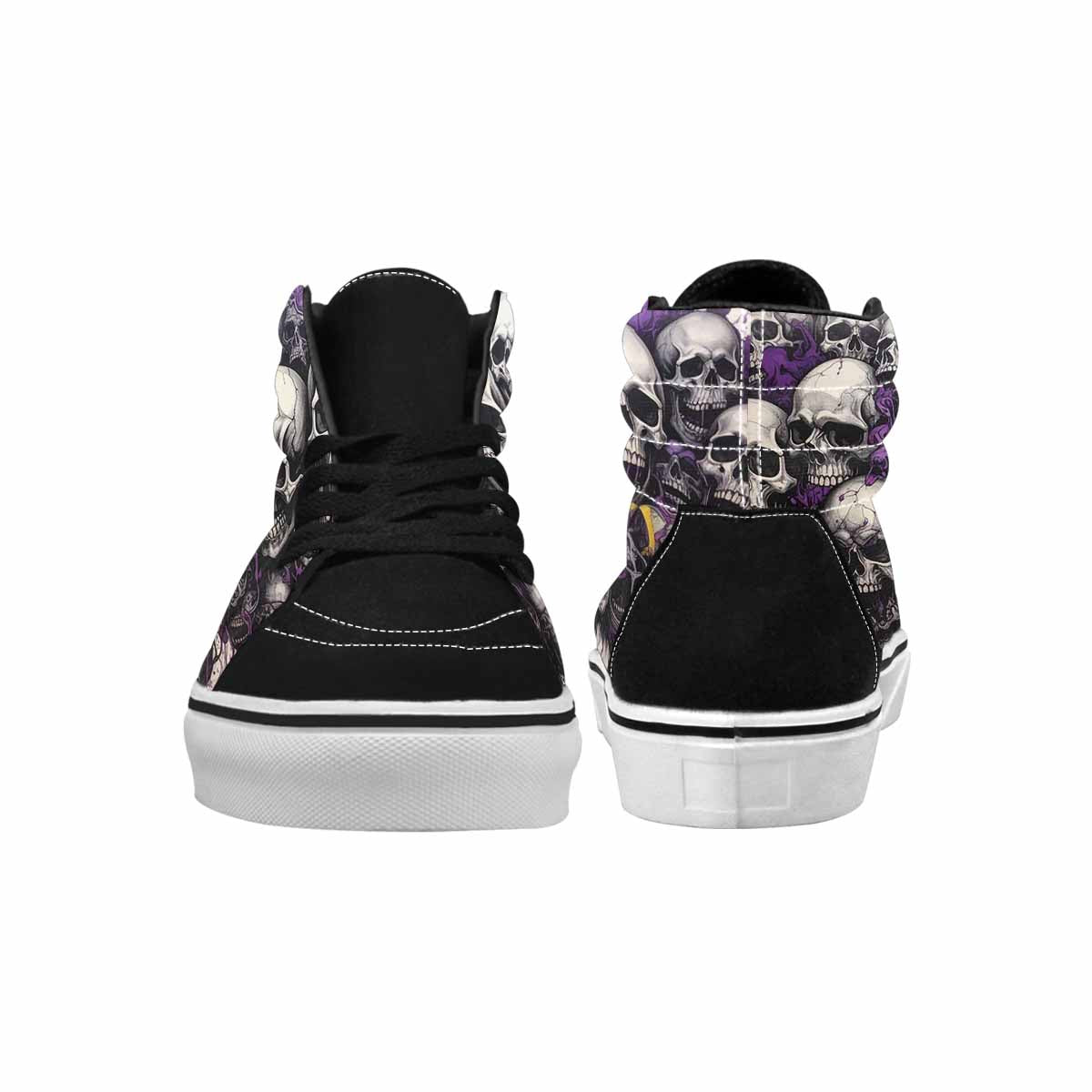 MEN'S Rainbow From Skull S High Top Canvas Kaleidoscope Sneakers