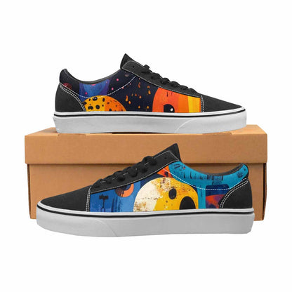 WOMEN'S Melting Aliens Lace-Up Canvas Cottagecore Custom Sneakers