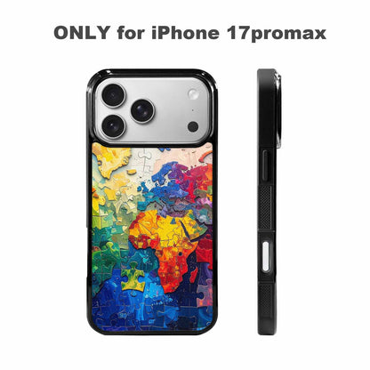 iPhone 17 Pro Max Case — Autism Puzzle Pieces Puzzle Original Art, Custom Made Phone Cover