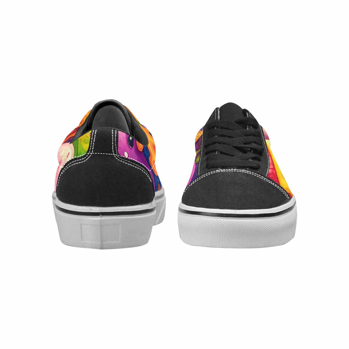 WOMEN'S Melting Ice Cream Monster Lace-Up Canvas Grunge Shoes