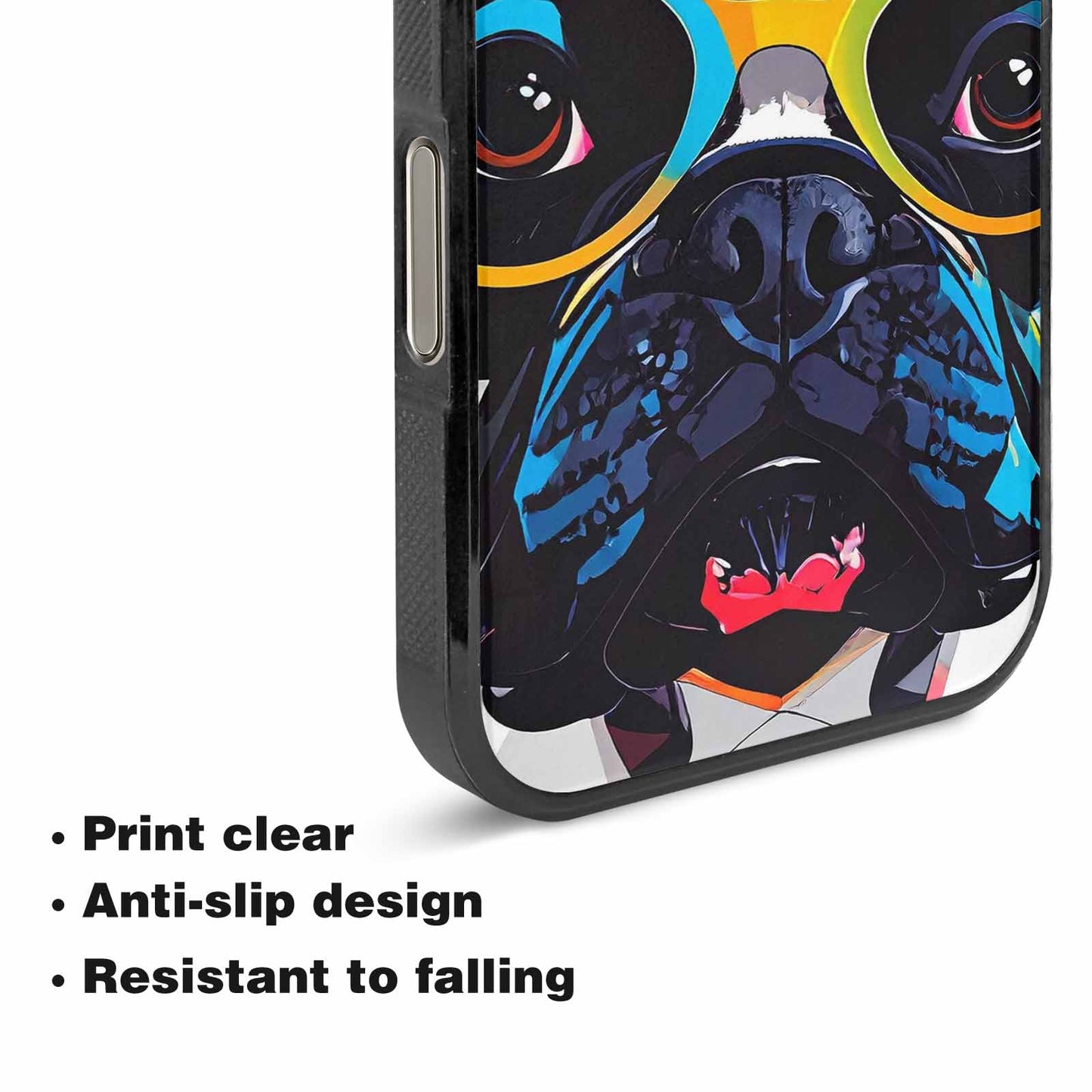 iPhone 16 Pro Case — French Bulldog Pop Art Pattern, Customized Protective Case
