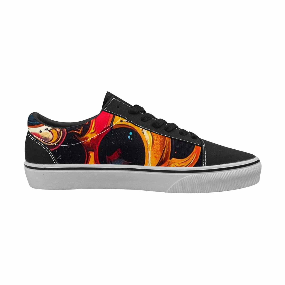 MEN'S Graffiti Skull Canvas Lace-Up Grunge Shoes