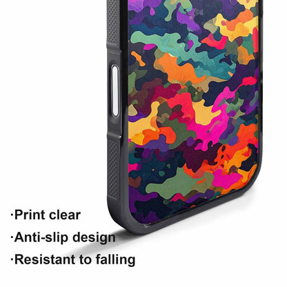 iPhone 17 Air Case — Small Military Camouflage Blotch Pattern Camo, Custom Printed Phone Case