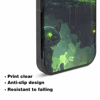 iPhone 15 Case — Toxic Melting Skeleton Cats Small Toxic, Original Design Phone Case
