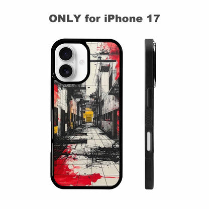 iPhone 17 Case — Black &amp; Red Ink Galaxy Space, Custom Print Case Cover
