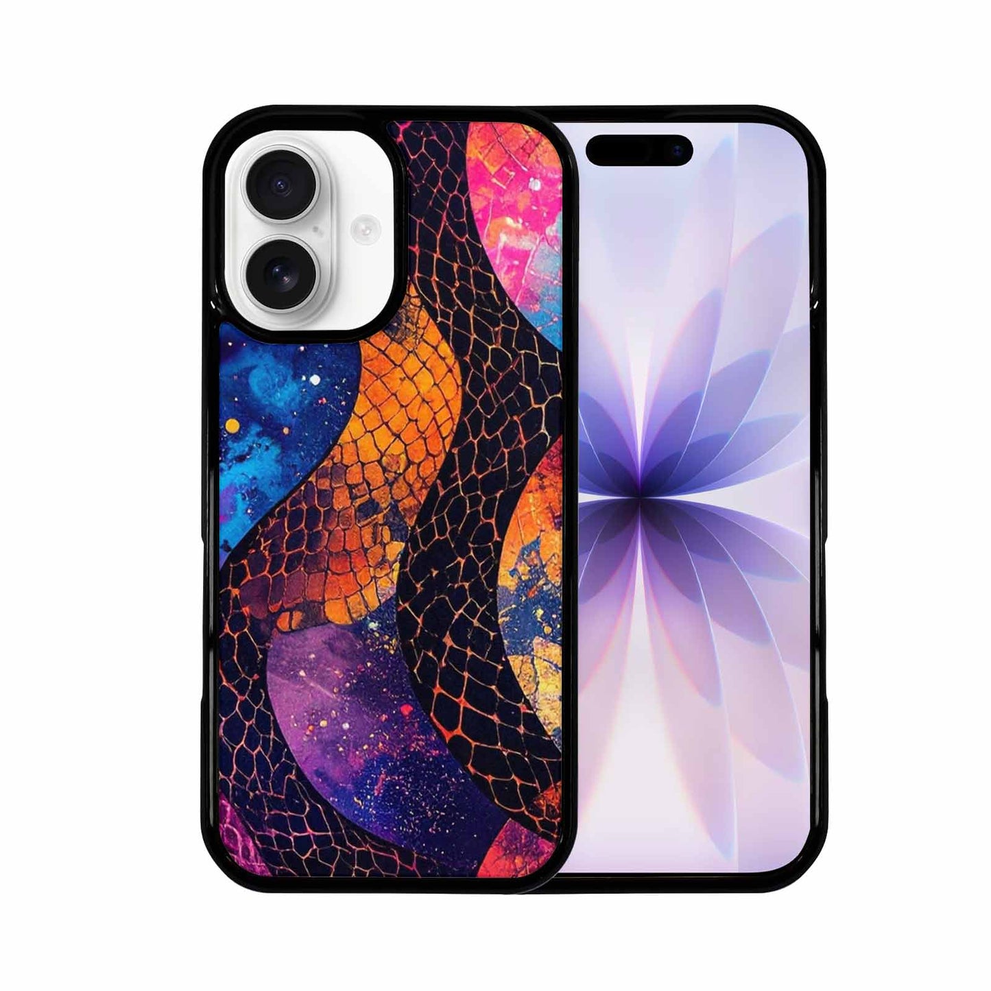 iPhone 17 Case — Snake Print Galaxy Seamless Animal Print, Personalized Phone Case