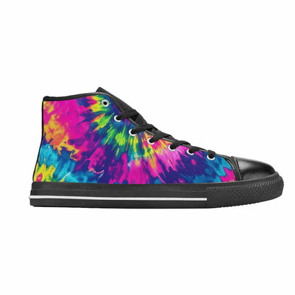 WOMEN'S Tie Dye - High Top Canvas Cottagecore Custom Sneakers