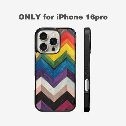 iPhone 16 Pro Case — Progress Pride Flag Color Theme Small, Original Design Phone Case