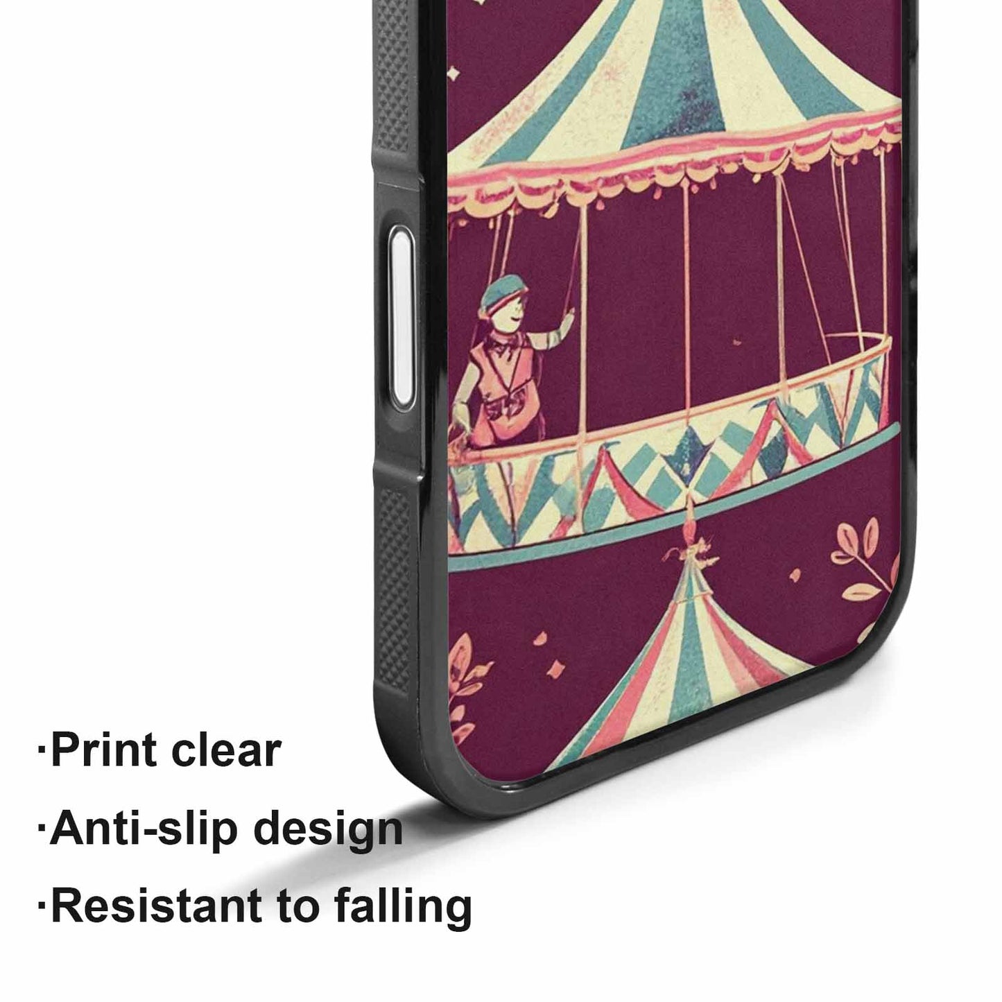 iPhone 17 Case — Vintage Circus Art Pattern Retro Vintage, Personalized Phone Case