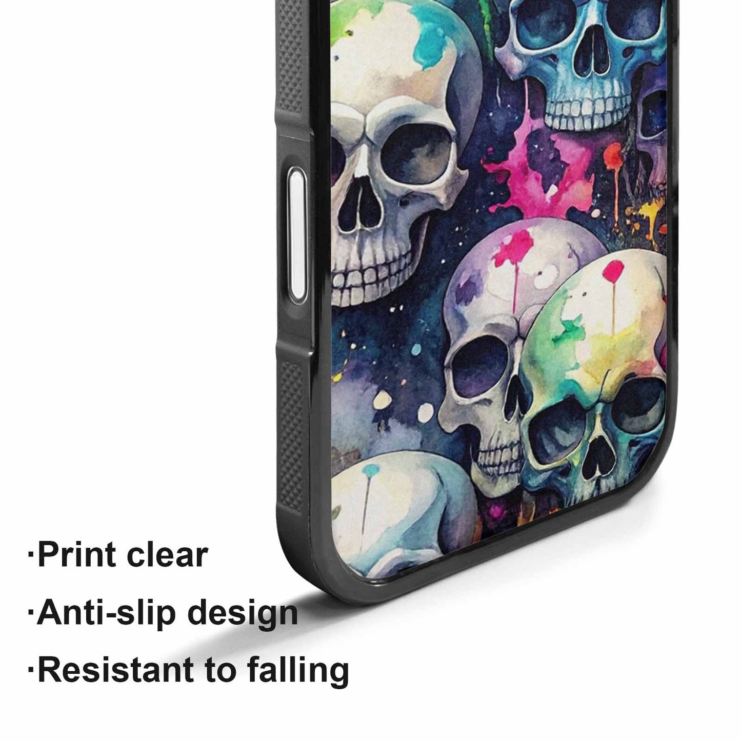 iPhone 17 Case — Skull Dark Art Gothic Print Gothic, Custom Printed Phone Case