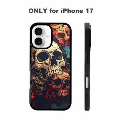 iPhone 17 Case — Skull Dark Art Gothic Print Gothic, Custom Designed Case Cover