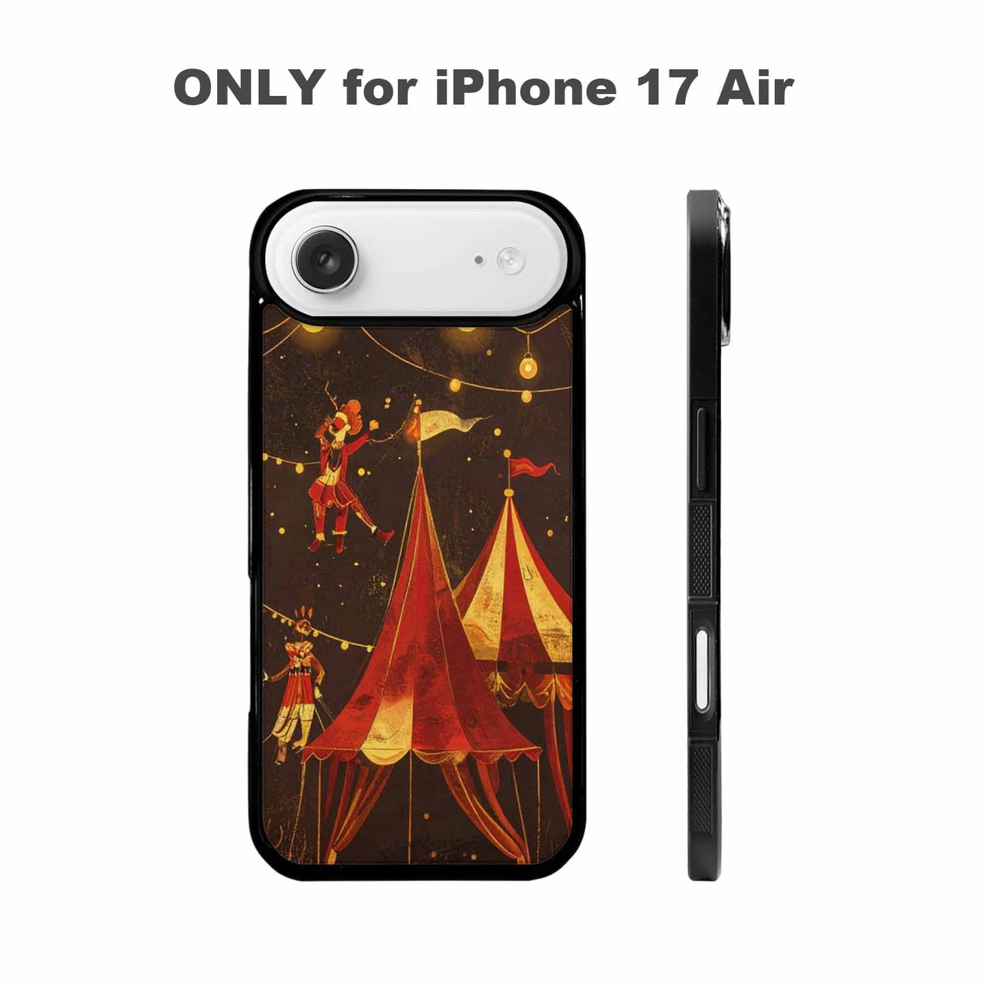 iPhone 17 Air Case — Vintage Circus Art Pattern Retro Vintage, Custom Phone Case