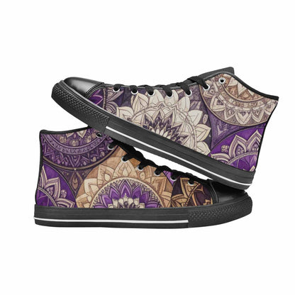 WOMEN'S Mandala High Top Canvas Dreamcore Custom Sneakers