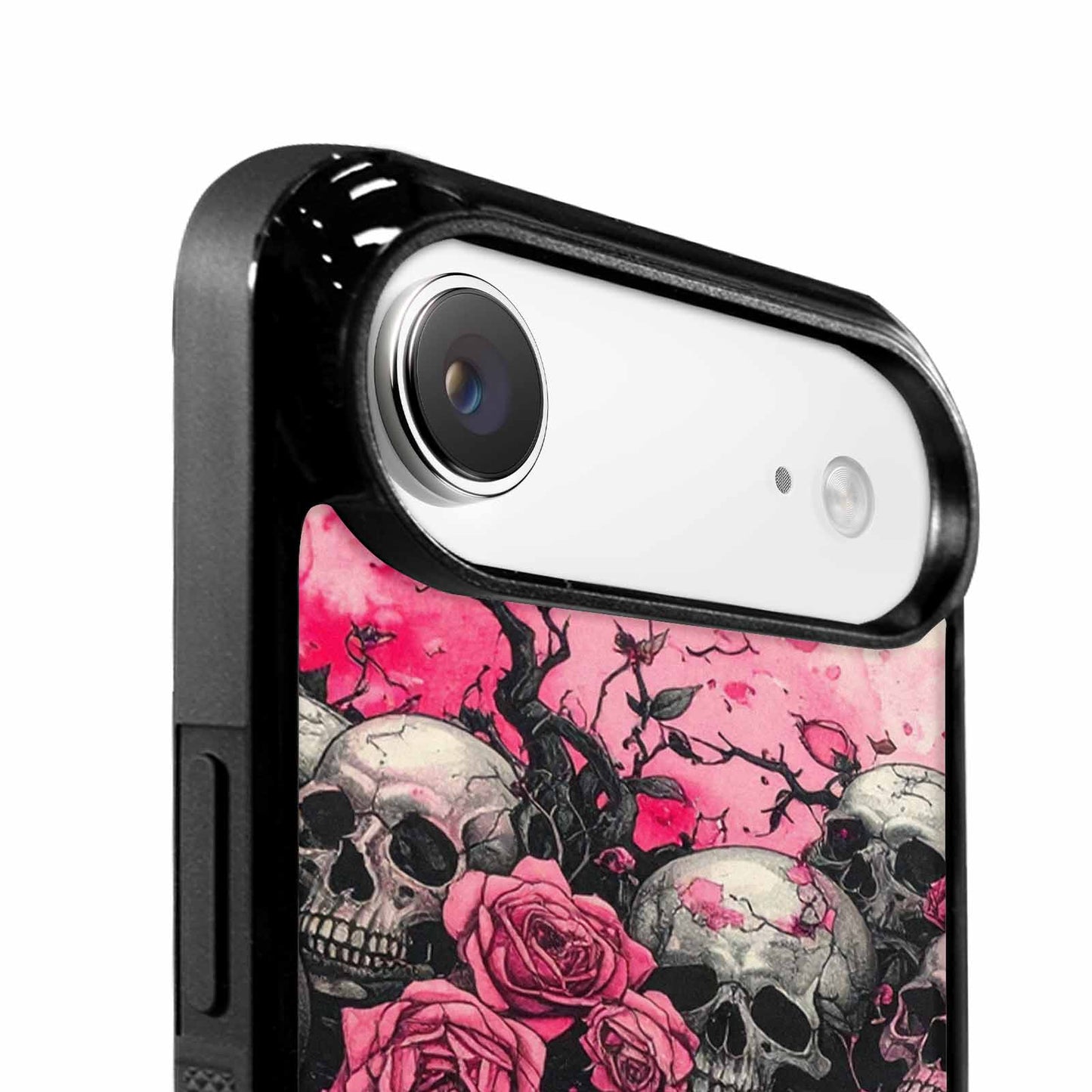 iPhone 17 Air Case — Black Pink Ink Skull And Gothic, Custom Art Phone Cover