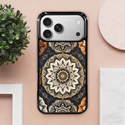 iPhone 17 Pro Max Case — Small Mandala Pattern, Randomly Floral, Unique Phone Case Design