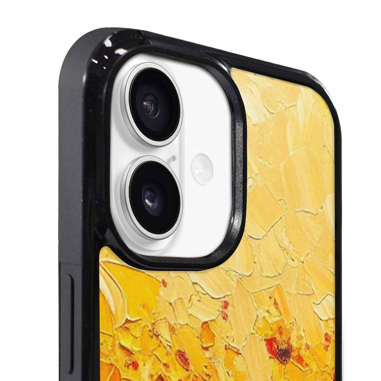 iPhone 17 Case — Impressionist Sunflower Brushstroke Pattern Floral, Custom Print Case Cover