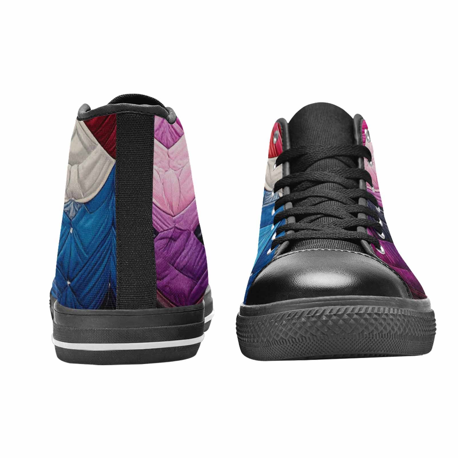 MEN'S Genderfluid Flag Color High Top Canvas Dreamcore Shoes