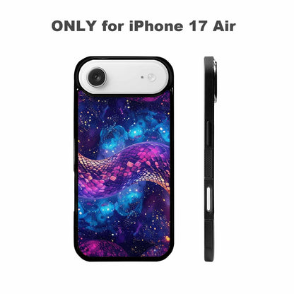 iPhone 17 Air Case — Snake Print Galaxy Seamless Pattern Animal, Custom Printed Phone Case