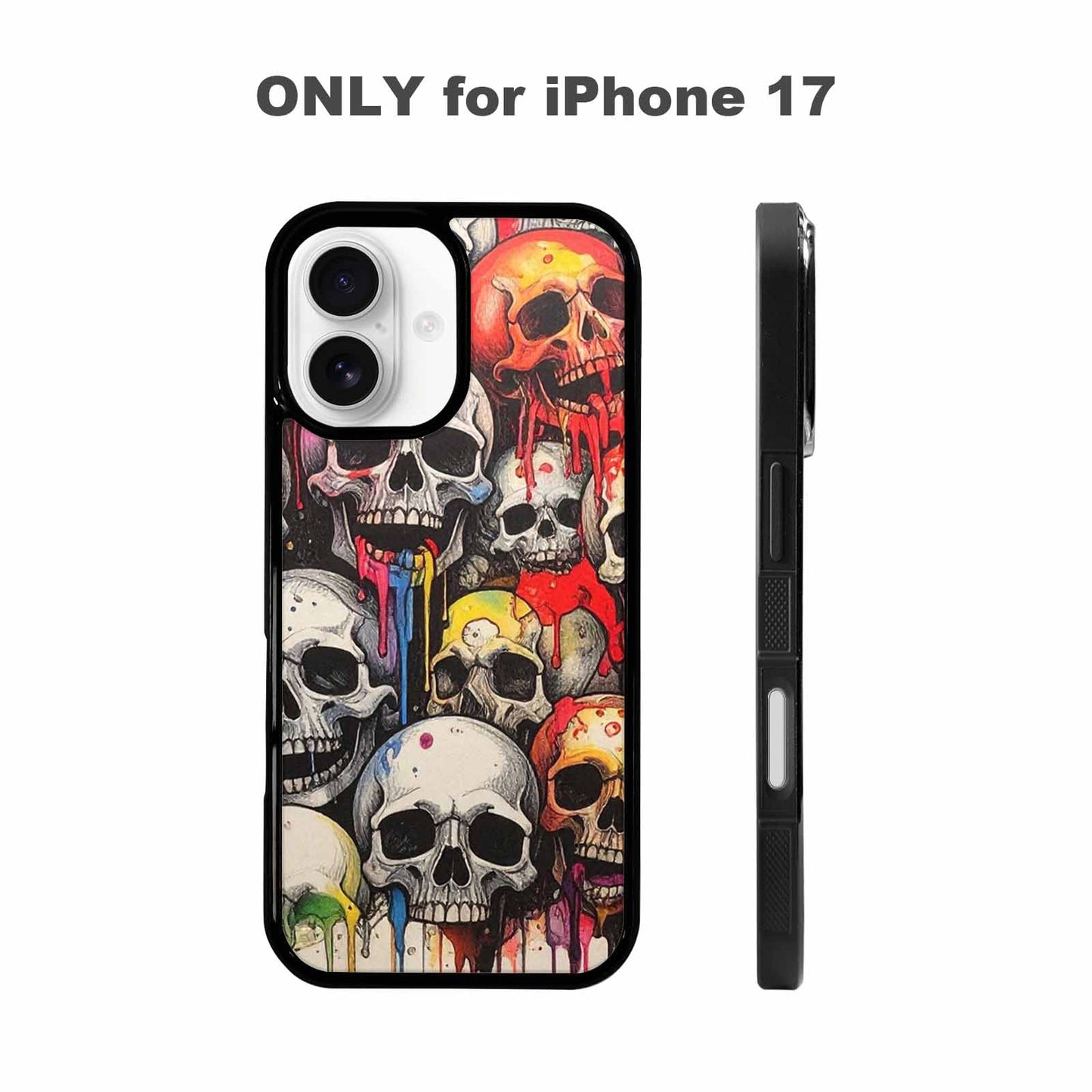iPhone 17 Case — Rainbow From Skull\'s Mouth Gothic Skulls, Original Design Phone Case
