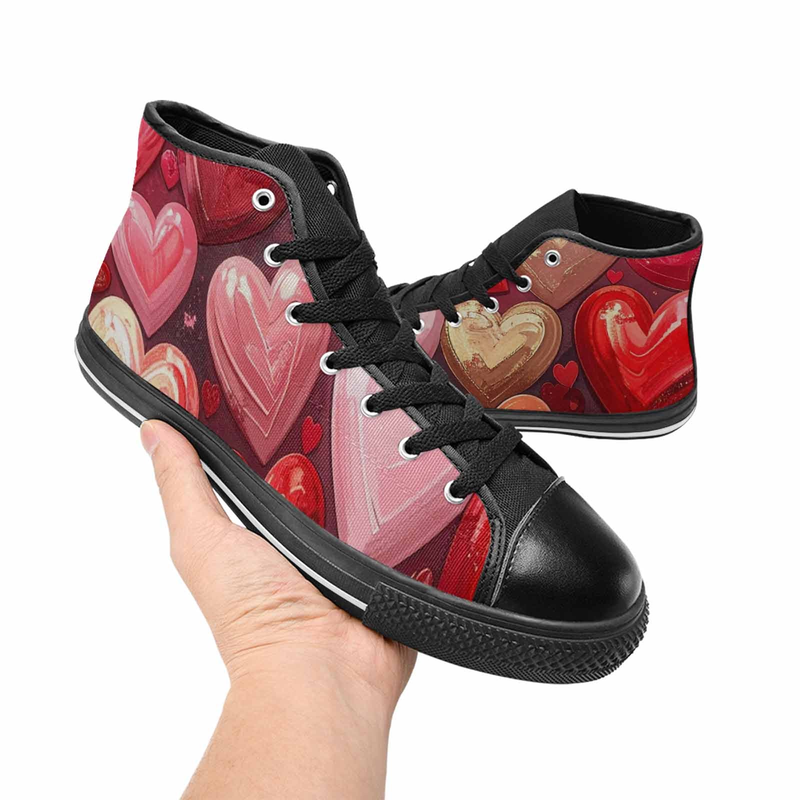 WOMEN'S No Words Or High Top Canvas Vivid Custom Shoes