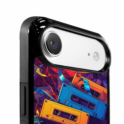 iPhone 17 Air Case — Retro Cassette Tape Pattern Hundreds Retro, Personalized Phone Case