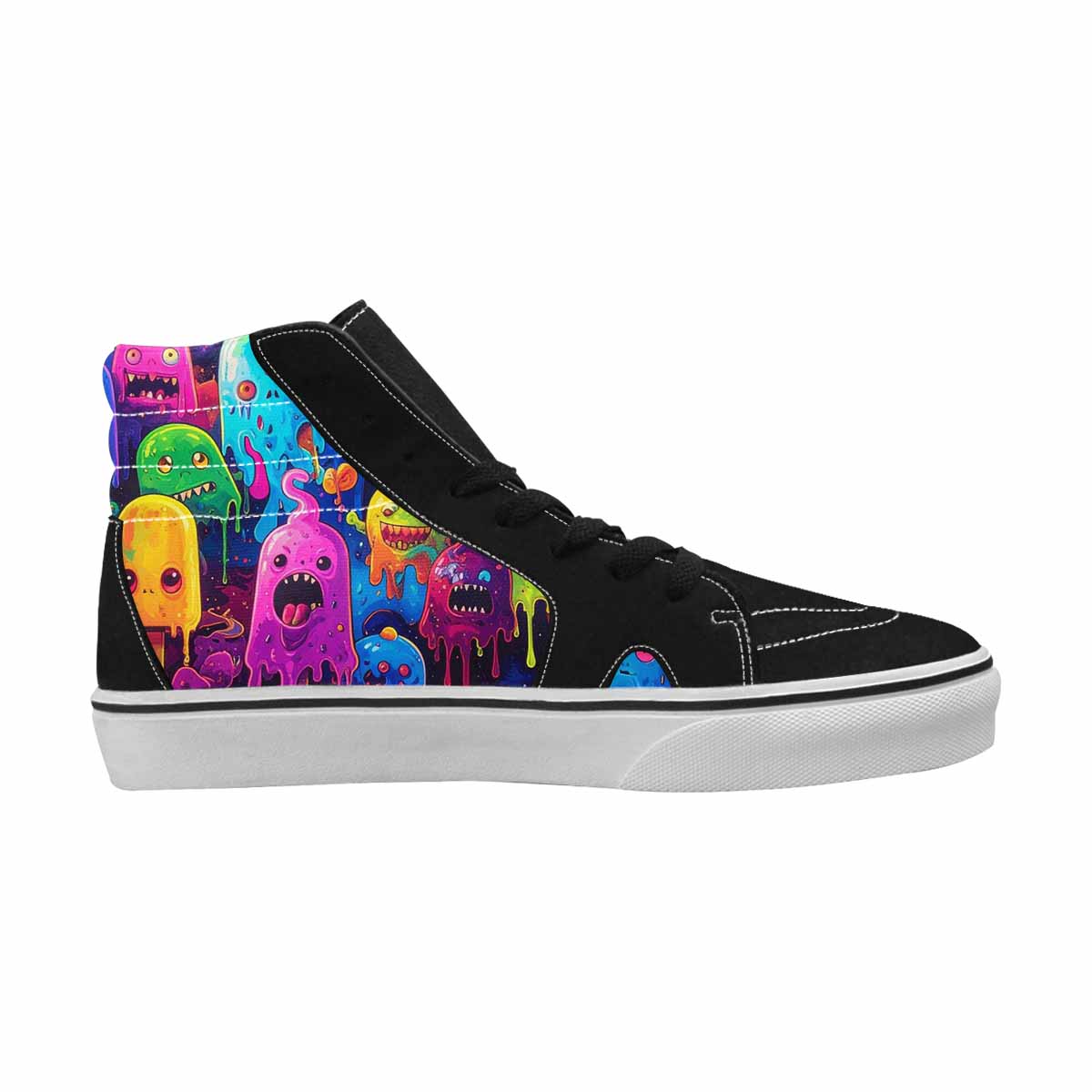 MEN'S Ice Cream Monsters  High Top Canvas Dreamlike Custom Shoes
