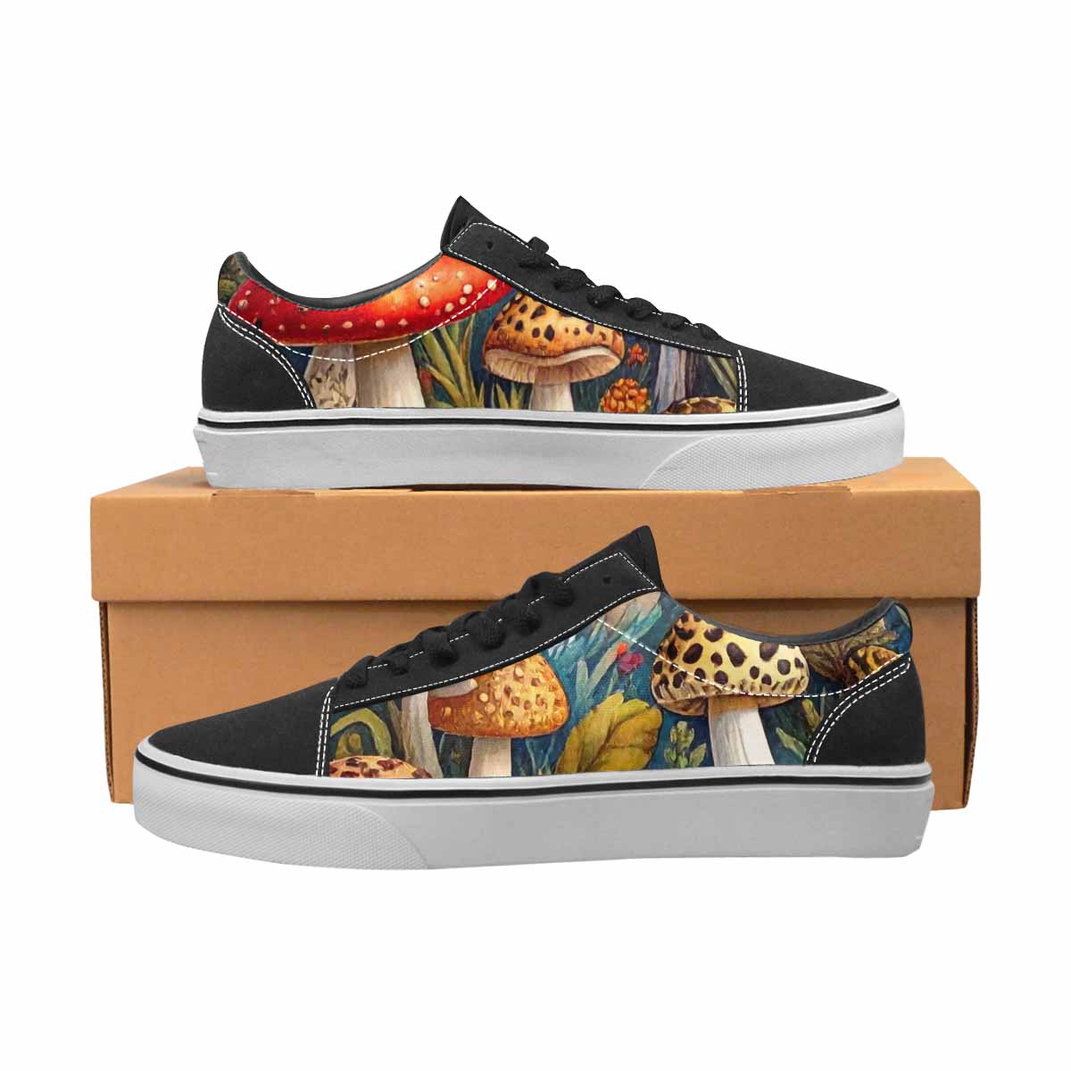 WOMEN'S Mushrooms Lace-Up Canvas Aesthetic Shoes