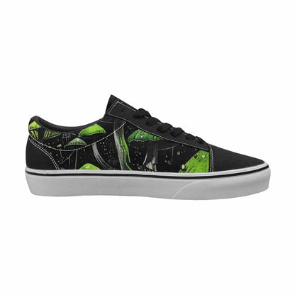 WOMEN'S Rainbow Drip Mushrooms Lace-Up Canvas Kaleidoscope Sneakers