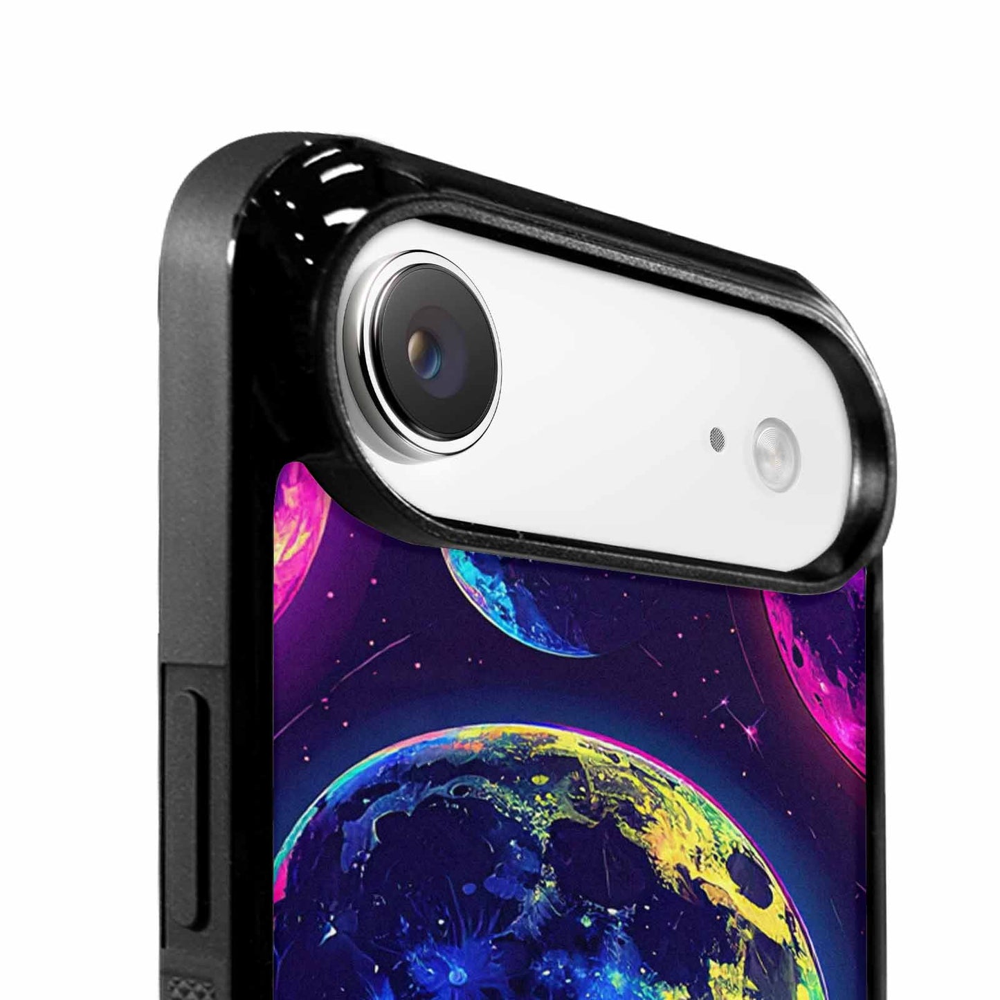 iPhone 17 Air Case — Neon Winter Moon Seamless Cartoon Cute, Unique Phone Case Design