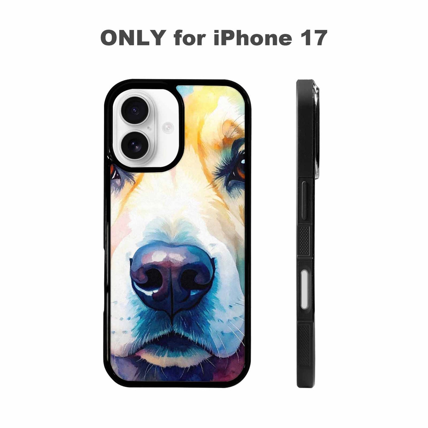 iPhone 17 Case — Golden Retriever Watercolor Art Watercolor Abstract, Custom Made Phone Cover