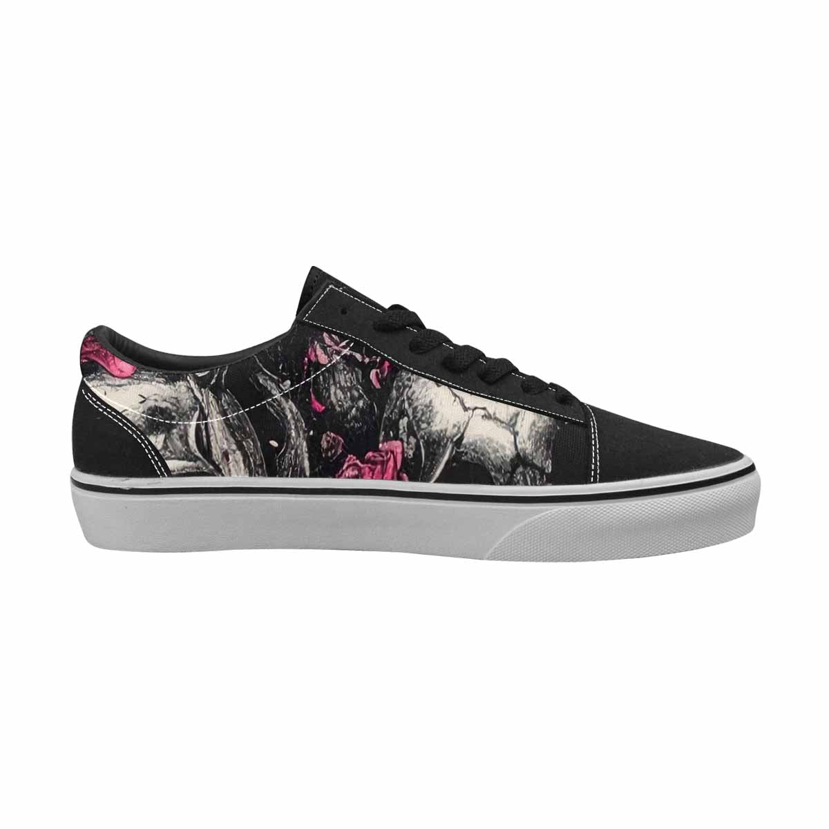 WOMEN'S Skull Roses Lace-Up Canvas Dark Academia Sneakers