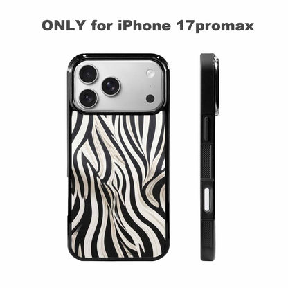 iPhone 17 Pro Max Case — Modern Zebra Stripe Animal Print, Original Design Phone Case