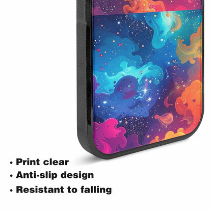 iPhone 15 Plus Case — Cosmic Creature And Object Mashup Pattern, Custom Printed Phone Case
