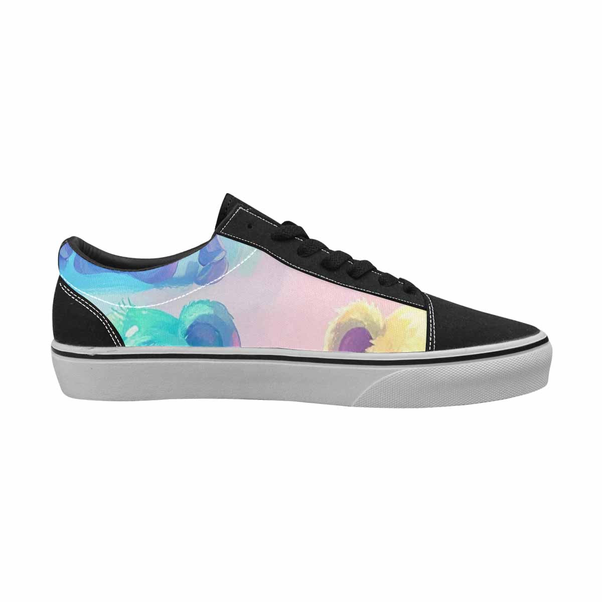 WOMEN'S Rainbow Teddy Skeletons Eye Lace-Up Canvas Y2K Custom Shoes