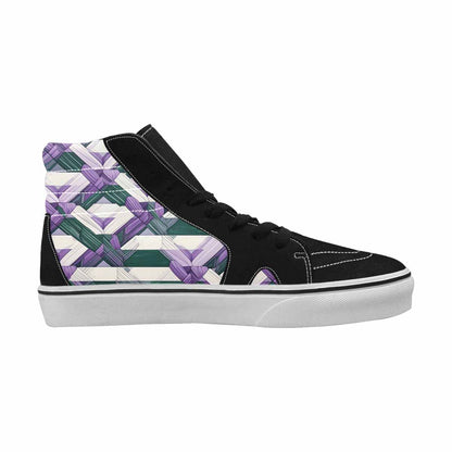 MEN'S Genderqueer Flag Color High Top Canvas Vivid Shoes