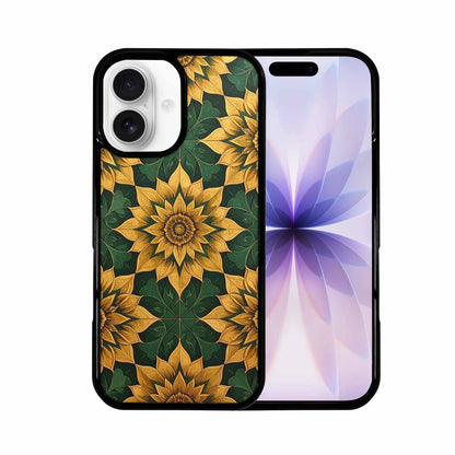 iPhone 17 Case — Sunflower Motifs Arranged In Floral, Custom Phone Case