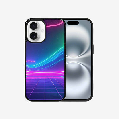 iPhone 16 Case — 1980s Neon Cartoon Art Pattern, Custom Made Phone Cover