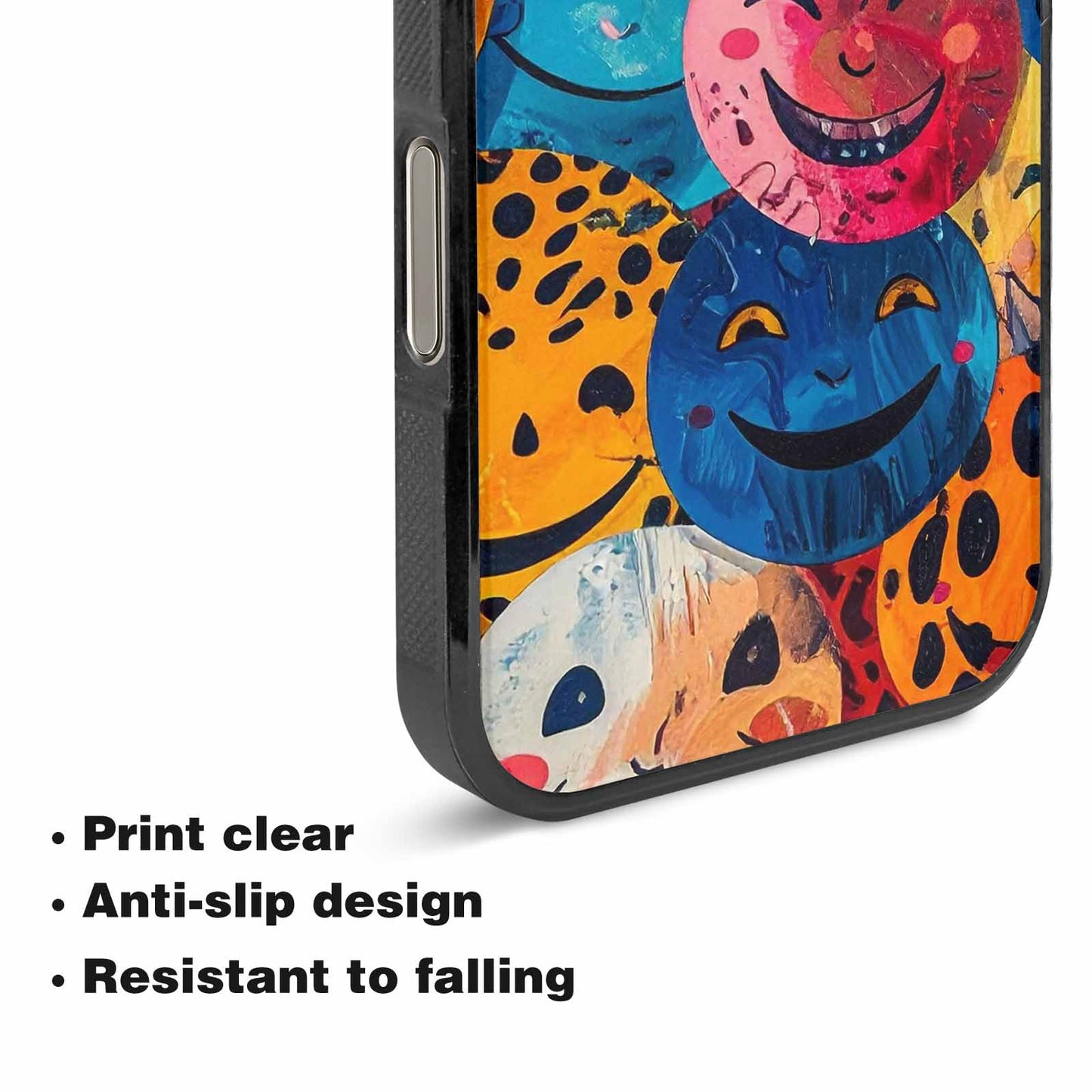 iPhone 16 Pro Max Case — Smiley Faces Animal Printsmile Kh7 Personalized, Original Design Phone Case