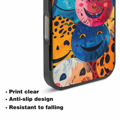 iPhone 16 Pro Max Case — Smiley Faces Animal Printsmile Kh7 Personalized, Original Design Phone Case