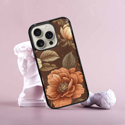 iPhone 16 Pro Case — Vintage Botanical Art Pattern, Custom Printed Phone Case