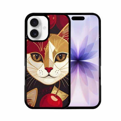 iPhone 17 Case — Retro Cherry Cat Retro Vintage, Custom Made Phone Cover