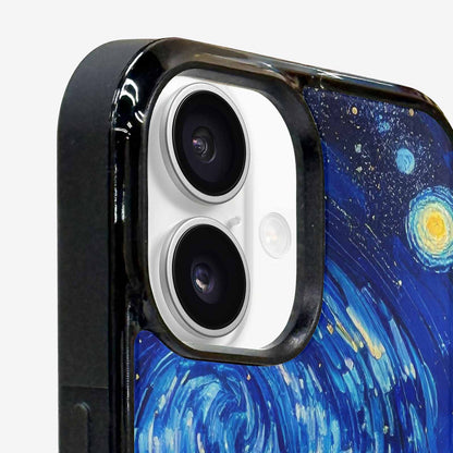 iPhone 16 Case — Starry Night Van Gogh Paint Art, Personalized Phone Case