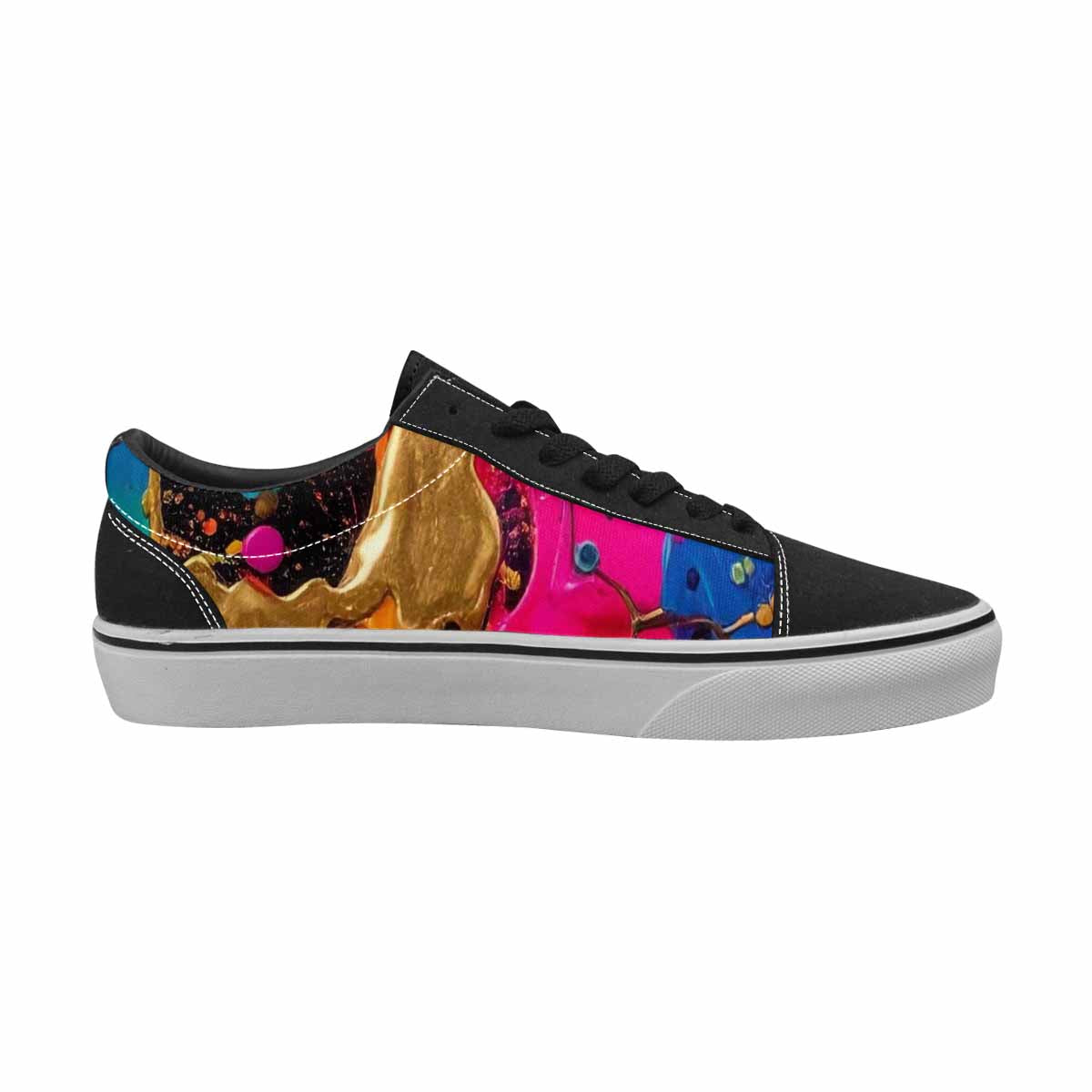 MEN'S Paint Splatter Canvas Lace-Up Vibrant Chaos Shoes