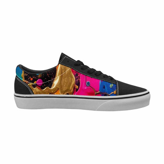 MEN'S Paint Splatter Canvas Lace-Up Vibrant Chaos Shoes