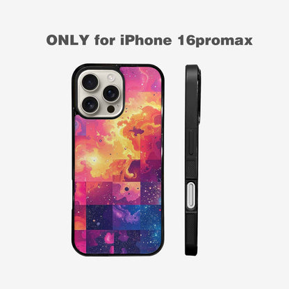 iPhone 16 Pro Max Case — Cosmic Creature And Object Mashup Pattern, Custom Print Case Cover